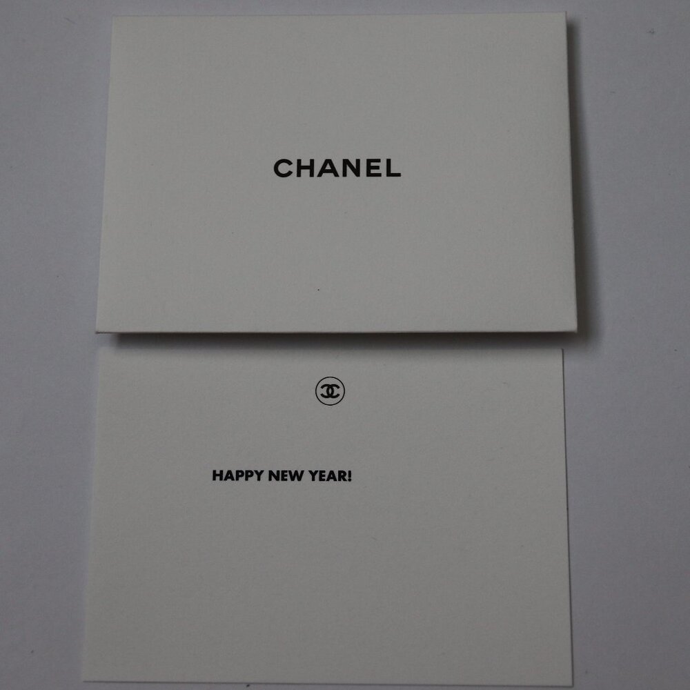 CHANEL Happy New Year Greeting Card & Envelope Set